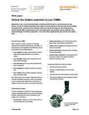 White paper:  White paper:  Unlock the hidden potential of your CMMs