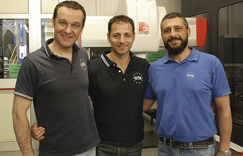 Vittorio Caggiano, Marco Iannuzzi und Maurizio Rullo in EMAs Messraum