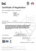Certificate: Renishaw Spectroscopy UK009055