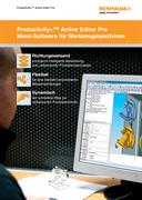 Broschüre:  Productivity+™ Active Editor Pro Mess-Software für Werkzeugmaschinen